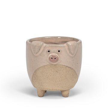 Pig Pink Ceramic Planter, Small