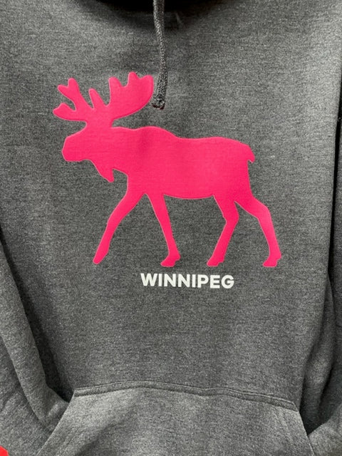 Pink Moose Charcoal Fitted Hoodie