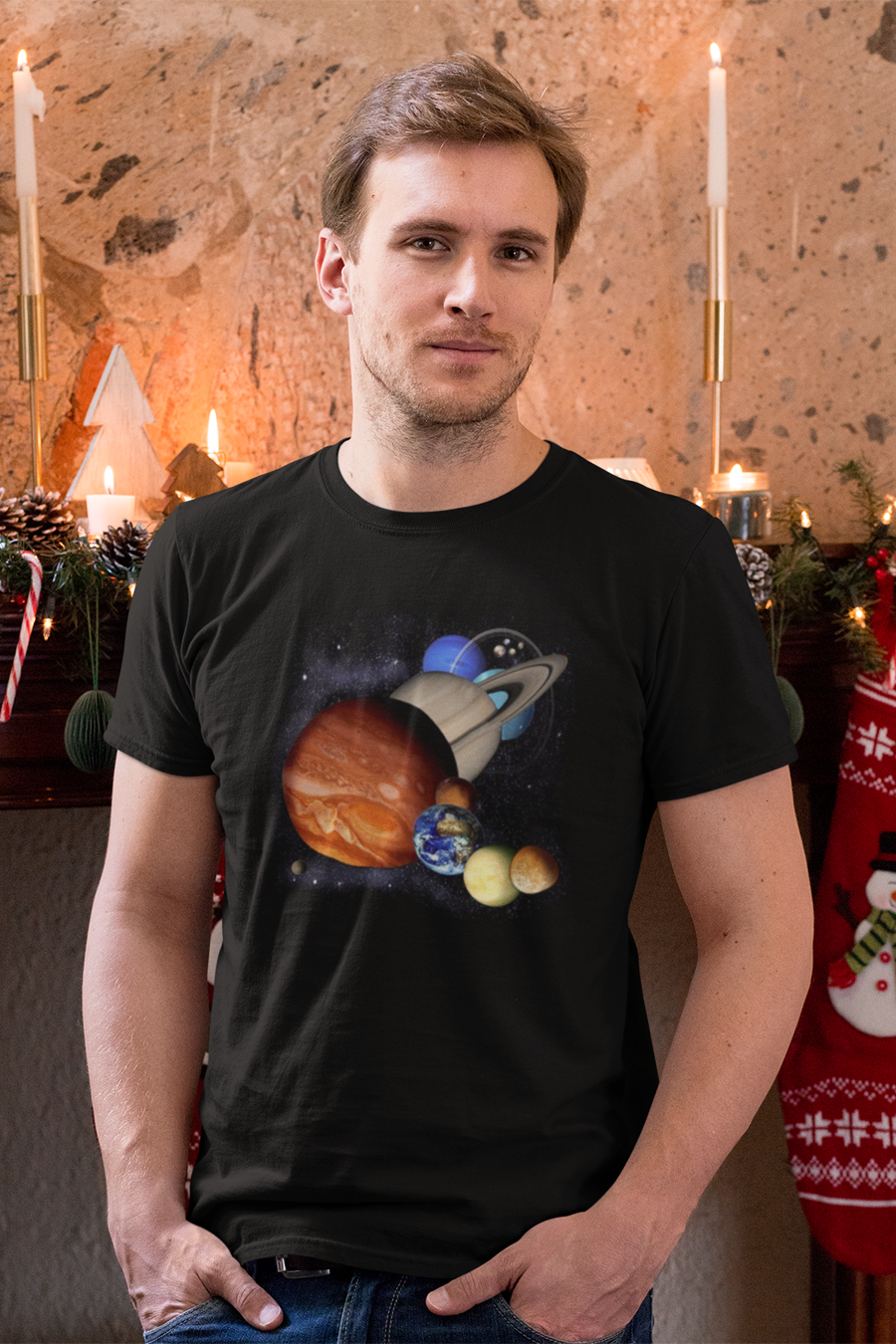 The Planets Black Youth Tee