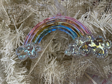 Rainbow Glass Ornament