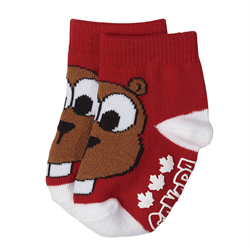 Canada Beaver Red Infant Socks