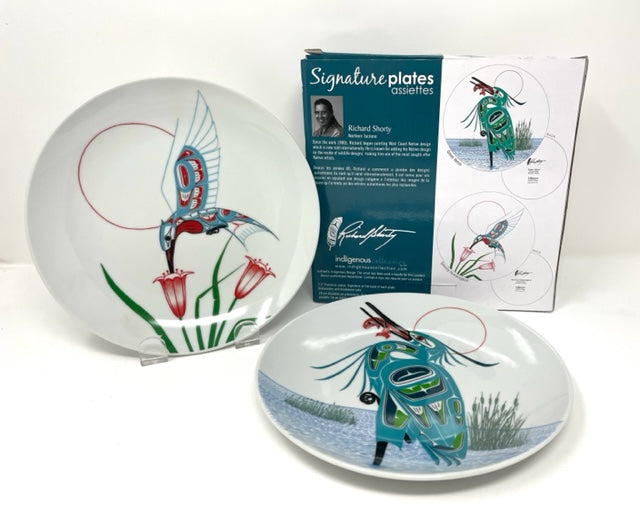 Richard Shorty Indigenous Collection Signature Plates Set of 2