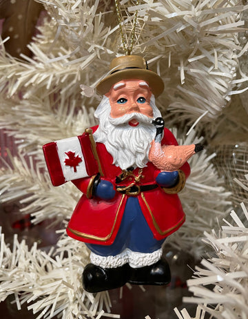 Christmas Santa Canada Hanging Ornament