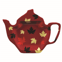 Scattered Maple Leaves Teabag Caddy