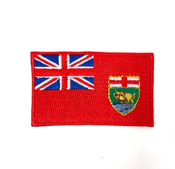 Manitoba Flag Embroidered Iron-On Patch