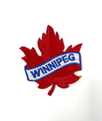 Winnipeg Red Maple Leaf Iron-On Patch