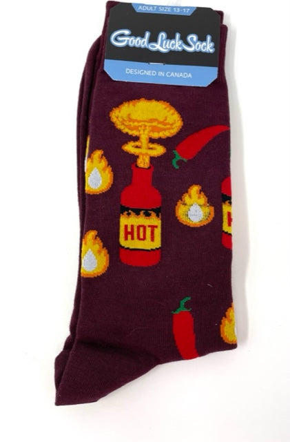 Hot Sauce Adult Socks