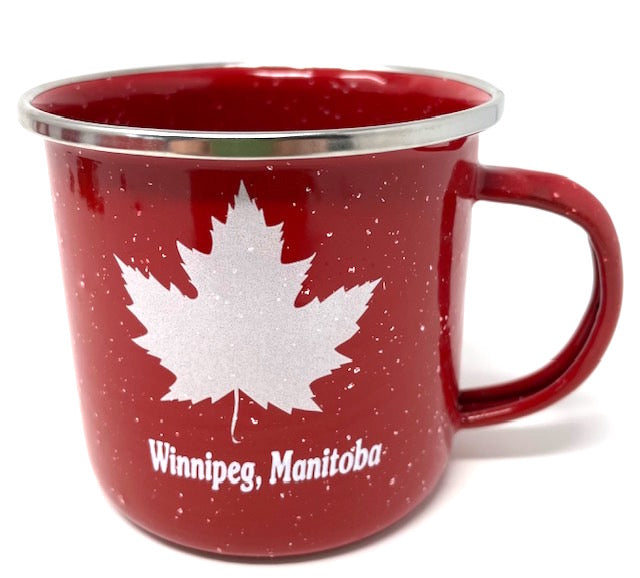 Winnipeg Red Maple Leaf Tin Mug