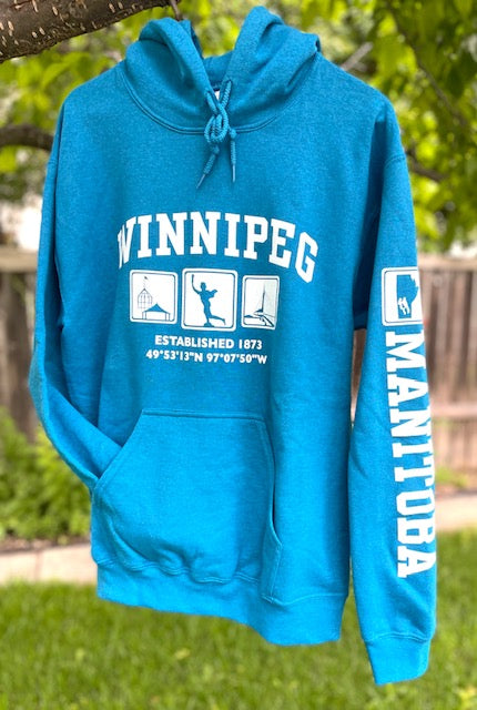 Antique Saphire Winnipeg Adult Hoodie