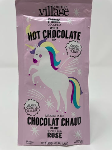 Unicorn Pink Colored White Hot Chocolate Mix
