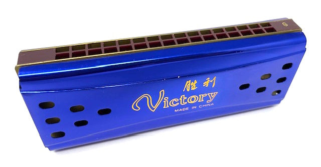 Victory Dual Key (C & G) Harmonica (Royal Blue)