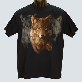 Wolf Trilogy Navy Adult Tee