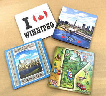 Winnipeg Manitoba Coasters Set (Set of 4)