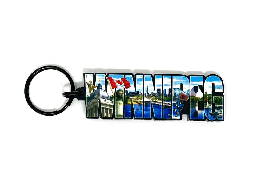 Winnipeg Collage Keyring