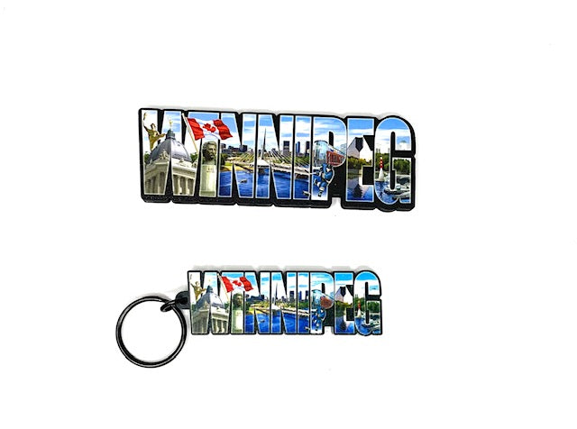 Winnipeg Collage Keyring