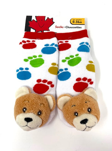Bear Plush Infant Socks