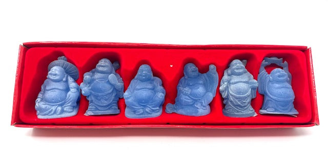 Lucky Buddha (Blue) Set of 6