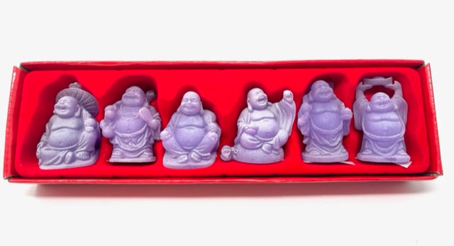 Lucky Buddha (Purple) Set of 6