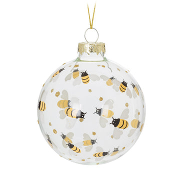 Buzzing Bees Hanging Ball Ornament