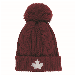 Toque Knitted, Burgundy Canada