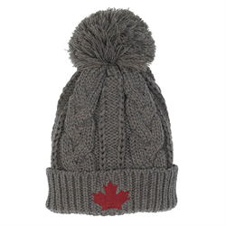 Toque Knitted, Grey Canada