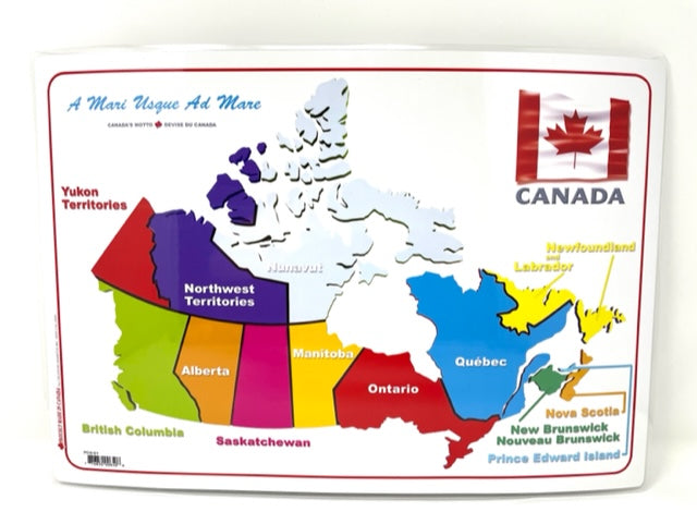 Map of Canada Laminated Placemat