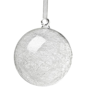 Glass Thread inside Glass Ball Hangimg Ornament