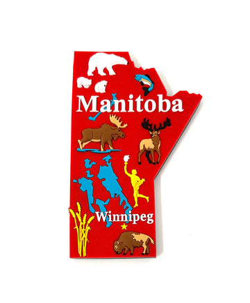 Map of Manitoba Magnet (PVC)
