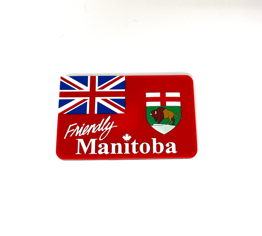 Manitoba Flag PVC Magnet (PVC)