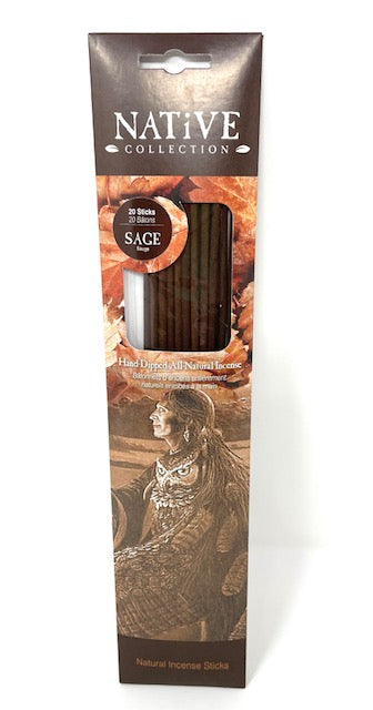 Sage Hand-Dipped Natural Incense Sticks