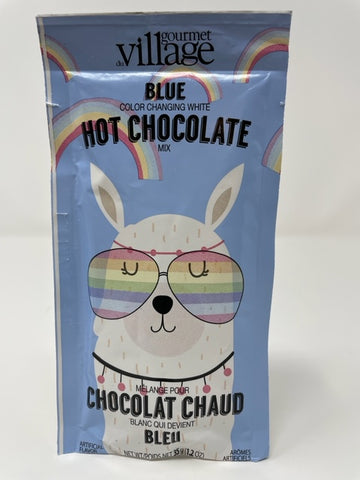 Llama Blue Coloured White Hot Chocolate Mix