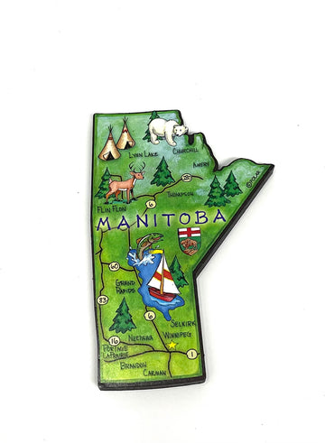Map of Manitoba Magnet