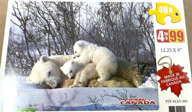 Polar Bear and Cubs Puzzle