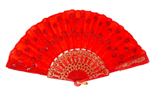 Sequins Embroidery Folding Hand Fans