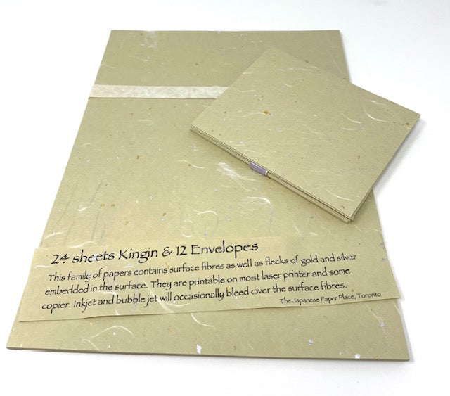 Kingin Japanese Paper and Envelopes Stationery Set
