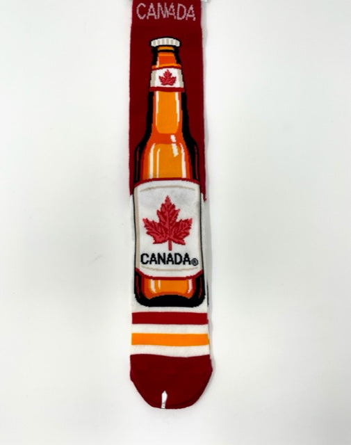 Canada Beer Bottle Adult Socks