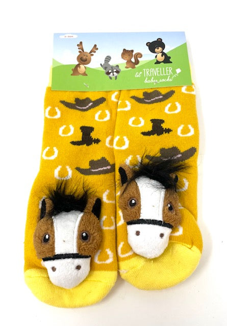 Lil' Traveller Horse Plush Infant Socks