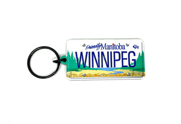 Winnipeg Manitoba Licence Plate Keyring