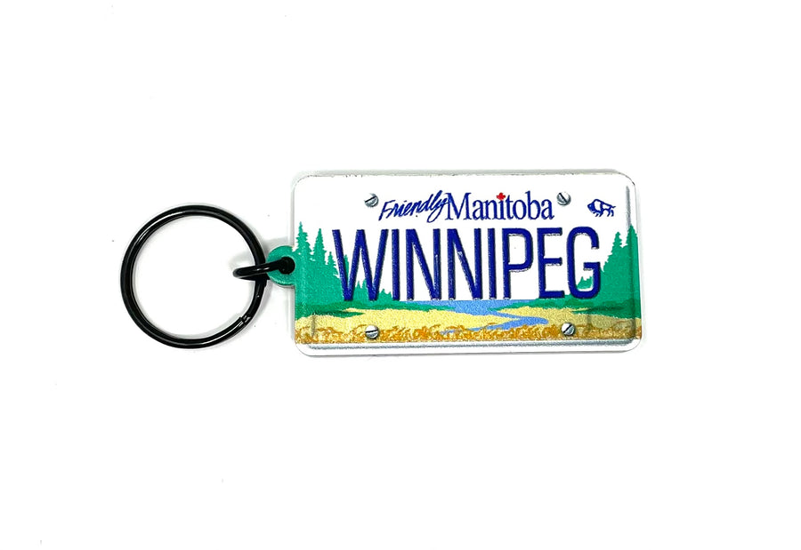Winnipeg Manitoba Licence Plate Keyring